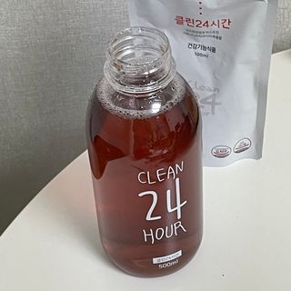 클린24시간 1BOX(5포) + 전용보틀(500ml) — 4점을 준 리뷰어가 2022년 11월 올린 사용 사진