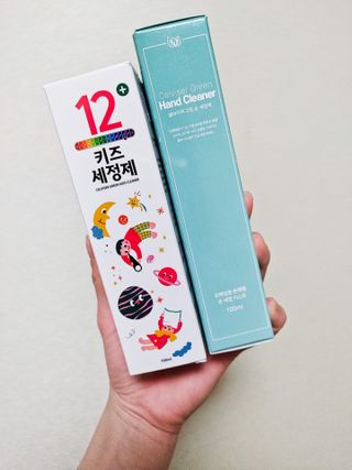 셀바이져 항균 스프레이 핸드워시 + 키즈세정제 SET — 4점을 준 리뷰어가 2021년 3월 올린 사용 사진