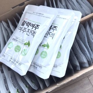 참유원 특허제조 활력 여주진액 여주즙 50포 — 5점을 준 리뷰어가 2022년 1월 올린 사용 사진