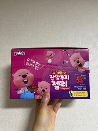 [팔도] 잔망루피젤리 믹스베리맛 42g 8개 — 5점을 준 리뷰어가 2022년 2월 올린 사용 사진