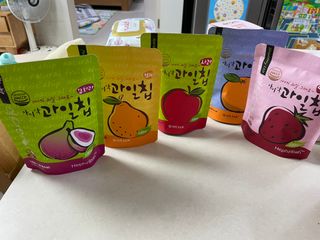 아비삭과일칩 5종 /딸기,사과,배,귤,무화과 5종 — 4점을 준 리뷰어가 2021년 3월 올린 사용 사진