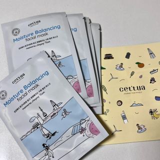 세뚜아(Cettua) [세뚜아] 모이스처 밸런싱 페이셜 마스크 Cettua Moisture Balancing Facial Mask 5매 — 5점을 준 리뷰어가 2024년 4월 올린 사용 사진