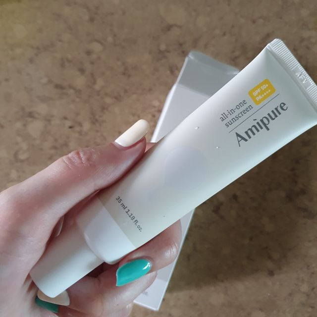 아미퓨어 올인원 선스크린 리뷰 사진