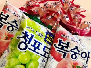 청포도캔디 복숭아캔디 — 5점을 준 리뷰어가 2022년 11월 올린 사용 사진