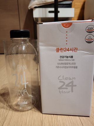 클린24시간 1BOX(5포) + 전용보틀(500ml) — 5점을 준 리뷰어가 2022년 8월 올린 사용 사진