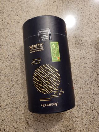 프리마인 자체 기업부설 연구소에서 찾아낸 건강한 수면의 비밀.  슬립토 플러스 30포 — 5점을 준 리뷰어가 2022년 5월 올린 사용 사진