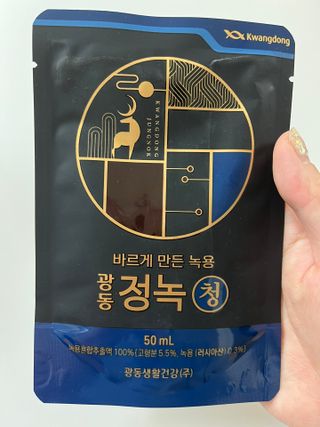 광동생활건강 [광동] 바르게 만든 녹용, 광동정녹청 30포. — 5점을 준 리뷰어가 2022년 6월 올린 사용 사진