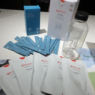 클린24시간 1BOX(5포) + 전용보틀(500ml) — 5점을 준 리뷰어가 2023년 6월 올린 사용 사진