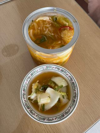 셰프애찬 단호박 백김치 1kg — 4점을 준 리뷰어가 2022년 10월 올린 사용 사진