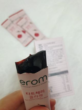 이롬 erom 타트체리 콜라겐 — 5점을 준 리뷰어가 2021년 3월 올린 사용 사진