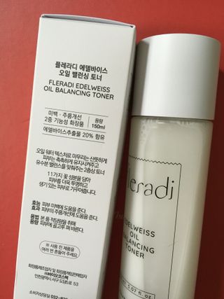 플레라디 에델바이스 오일 밸런싱 토너 — 5점을 준 리뷰어가 2021년 6월 올린 사용 사진