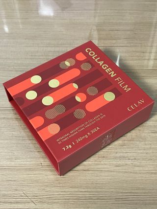 프리마인 귀족의 콜라겐, 92배 흡수율. 럭셔리 프리미엄 셀라브 콜라겐필름 30매 — 3점을 준 리뷰어가 2021년 10월 올린 사용 사진