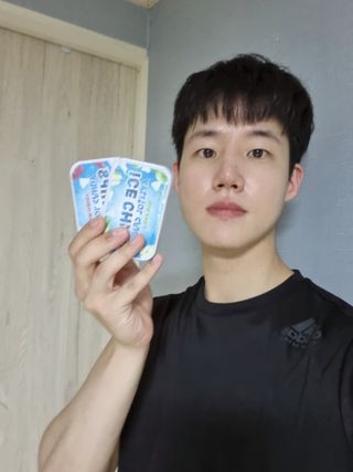 [아이스칩스] 무설탕 비건 자일리톨 캔디 7종 2개기준 — 5점을 준 리뷰어가 2021년 7월 올린 사용 사진