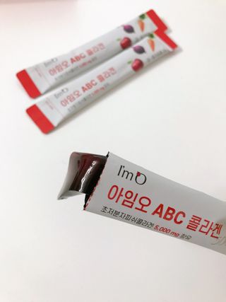 아임오 ABC 콜라겐 젤리 14포 — 5점을 준 리뷰어가 2022년 2월 올린 사용 사진