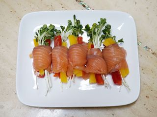 밸런스 다이어트랩 밸다랩 프리미엄 훈제연어 슬라이스 120g — 4점을 준 리뷰어가 2023년 4월 올린 사용 사진
