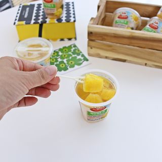 돌 MF[Dole] 파인애플컵/망고컵/복숭아컵 198g 6입X1박스 (맛 1가지 랜덤 발송) — 5점을 준 리뷰어가 2024년 5월 올린 사용 사진