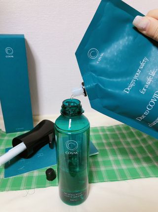 코박 스프레이 살균수  500ml 세트 — 5점을 준 리뷰어가 2022년 5월 올린 사용 사진
