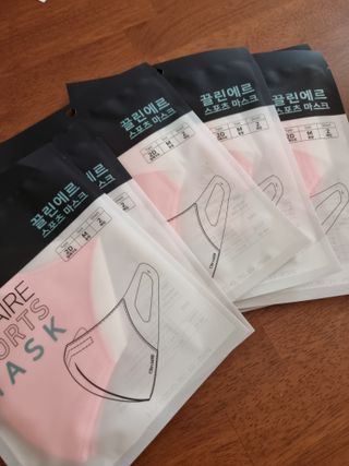끌린에르 스포츠 귀편한 새부리형 마스크 — 5점을 준 리뷰어가 2022년 2월 올린 사용 사진