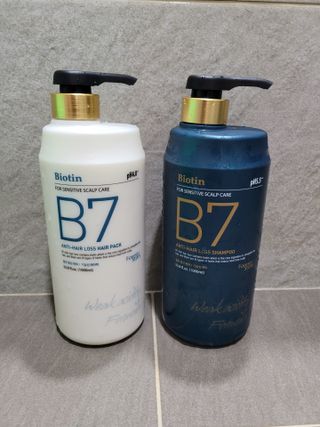 [포레스트스토리] B7 안티 헤어로스 샴푸1,000ml + 헤어팩 1,000ml — 5점을 준 리뷰어가 2021년 3월 올린 사용 사진