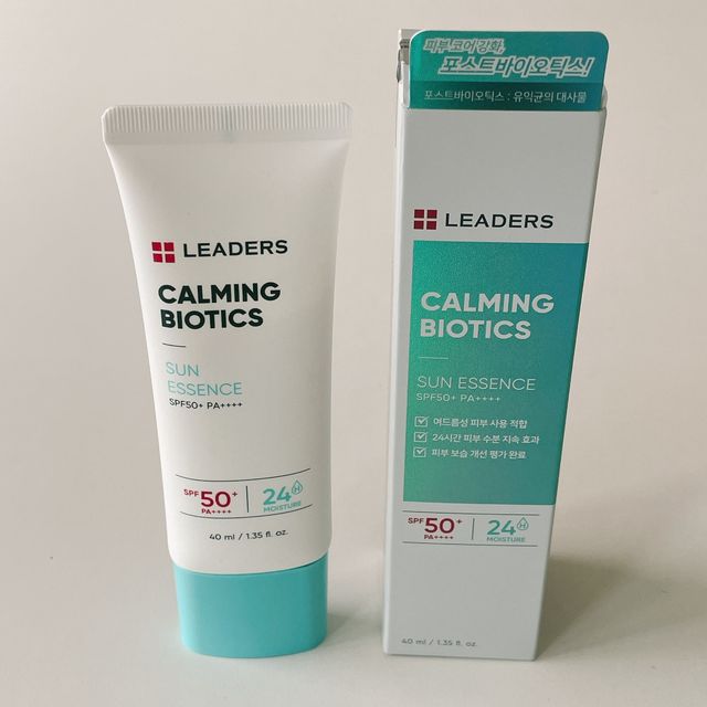 리더스 카밍 바이오틱스 선 에센스 SPF 50+ PA++++ 리뷰 사진