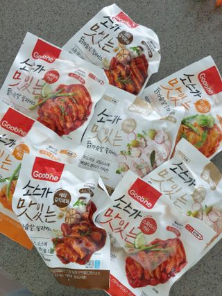굽네몰 [굽네] 소스가 맛있는 닭가슴살 슬라이스 4종 — 5점을 준 리뷰어가 2021년 4월 올린 사용 사진
