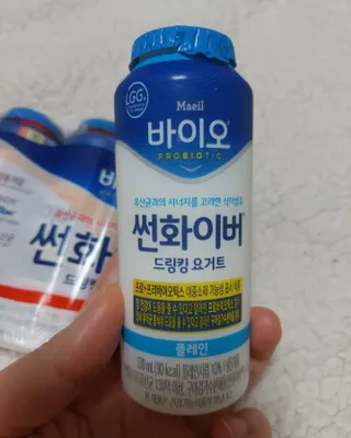 LIVE 매일바이오 썬화이버 드링킹 요거트 — 5점을 준 리뷰어가 2022년 8월 올린 사용 사진