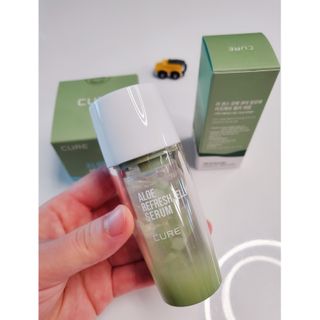 김정문알로에 큐어 큐어 알로에 리프레쉬 젤리 세럼, 큐어 알로에 하이드로 젤리 크림 — 5점을 준 리뷰어가 2021년 3월 올린 사용 사진