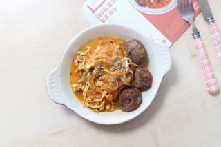 직탁 식단관리 3종 도시락 (두부 라자냐 라구빠에야, 두부로제 미트볼파스타, 닭탕수 직화 짜장 두부면) — 5점을 준 리뷰어가 2022년 6월 올린 사용 사진