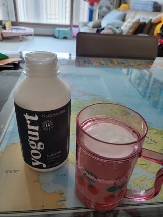 숲골 임실치즈마을 프로바이오 요거트 450ml 2개 — 5점을 준 리뷰어가 2021년 10월 올린 사용 사진