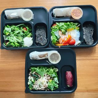 참살이도시락 작심삼일 샐러드도시락 3개 맛보기 새벽배송 또는 택배배송 — 4.5점을 준 리뷰어가 2021년 7월 올린 사용 사진