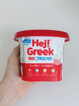 [구매평]덴마크 하이(Hej!) 브랜드 패키지(요구르트, 그릭요거트)only 로켓프레쉬 — 5점을 준 리뷰어가 2025년 3월 올린 사용 사진