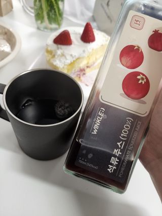 [바이윙클] 페르시아 유기농 석류 착즙주스 750ml 2병 + 선물박스 세트 — 5점을 준 리뷰어가 2022년 3월 올린 사용 사진