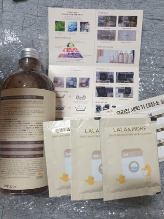 라라앤모어 유아 액체세제+세탁기클리너 — 5점을 준 리뷰어가 2022년 3월 올린 사용 사진