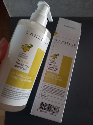 랑벨 내츄럴 딥 포어 클렌저 210ml (저자극 약산성 천연 클렌징 젤) — 5점을 준 리뷰어가 2022년 3월 올린 사용 사진