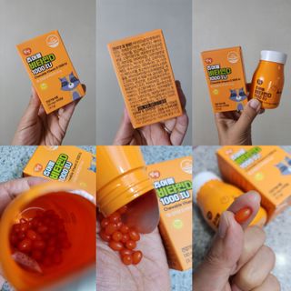 앙팡 츄어블 비타민D 1000 IU 130mg x 90정 — 5점을 준 리뷰어가 2022년 11월 올린 사용 사진