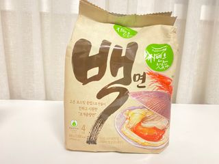 [풀무원] 자연은맛있다 정면, 백면, 홍면  세트 — 3점을 준 리뷰어가 2021년 4월 올린 사용 사진