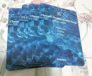 체르엠 그린 케비어 더블워터 마스크팩 5매입  2팩 — 4.5점을 준 리뷰어가 2021년 12월 올린 사용 사진