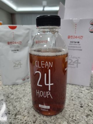 클린24시간 1BOX(5포) + 전용보틀(500ml) — 5점을 준 리뷰어가 2022년 12월 올린 사용 사진