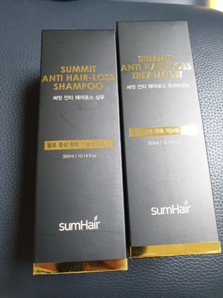 썸헤어 / SUMHAIR 썸헤어  써밋 안티 헤어로스 샴푸+트리트먼트 — 5점을 준 리뷰어가 2021년 5월 올린 사용 사진