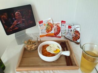 굽네몰 [굽네] 소스가 맛있는 닭가슴살 슬라이스 4종 — 5점을 준 리뷰어가 2021년 11월 올린 사용 사진