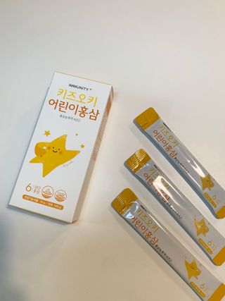 [이뮤니티플러스]우리아이 면역오키, 건강오키 _ 키즈오키 어린이홍삼 10포 1box — 4점을 준 리뷰어가 2022년 1월 올린 사용 사진