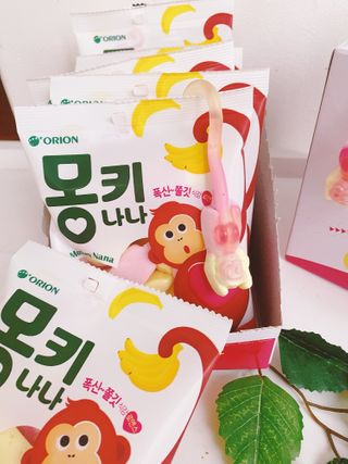 폭신 쫄깃 식감 로맨스, 몽키나나 젤리 8봉지 — 5점을 준 리뷰어가 2021년 3월 올린 사용 사진