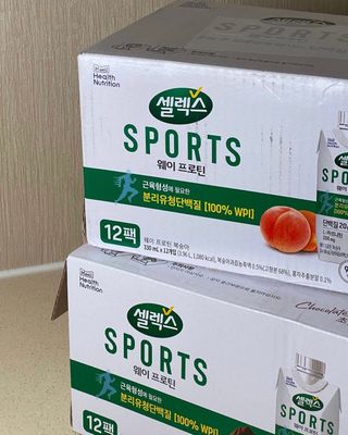 셀렉스스포츠 셀렉스 스포츠 웨이 프로틴 복숭아_ 330ml x 12팩 — 5점을 준 리뷰어가 2021년 3월 올린 사용 사진