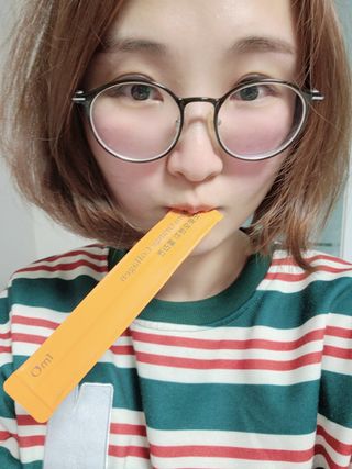 아임오 모로오렌지 콜라겐 1box (14포) — 5점을 준 리뷰어가 2023년 2월 올린 사용 사진