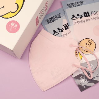 JHWORLD 스누피 마스크 스누피 에어 새부리형 국내산 MB필터 컬러마스크 대형 중형 어린이용 20매 — 4점을 준 리뷰어가 2021년 7월 올린 사용 사진