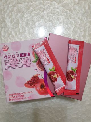 헬스업_쁘띠쁘띠석류콜라겐젤리_20g x 14포 — 5점을 준 리뷰어가 2021년 2월 올린 사용 사진