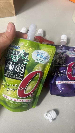 ORIHIRO 오리히로 곤약젤리 제로칼로리 130g 4종 4팩(맛별로 1팩씩) — 5점을 준 리뷰어가 2023년 2월 올린 사용 사진