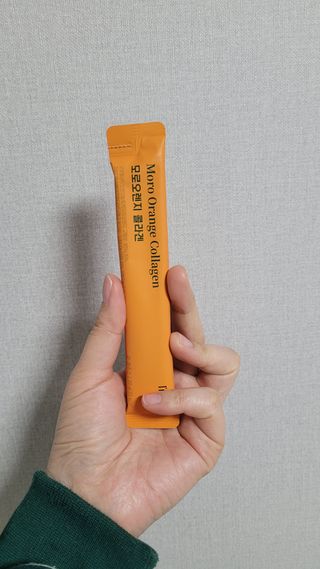 아임오 모로오렌지 콜라겐 1box (14포) — 5점을 준 리뷰어가 2023년 2월 올린 사용 사진