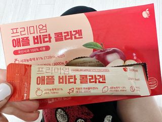 소담스퀘어 상암 [애플트리] 프리미엄 애플 비타 콜라겐 — 5점을 준 리뷰어가 2022년 12월 올린 사용 사진