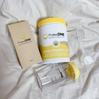 프로티원 단백질쉐이크 곡물맛 2주분 1통+보틀 — 5점을 준 리뷰어가 2021년 4월 올린 사용 사진